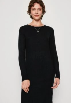 Vero Moda Vmlefile Boatneck Calf Dress - Gebreide Jurk - Black -Vero Moda Winkel f0eb19f870c14a17af029969c6d5a5b7