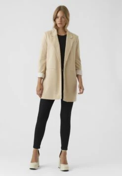 Vero Moda Langer - Halflange Jas - Warm Sand
