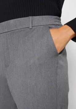 Vero Moda Curve Vmmaya Loose Solid Pant - Broek - Medium Grey Melange -Vero Moda Winkel f5318cacce024788bdadd258596a670c