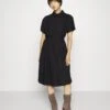 Vero Moda Petite Vmbumpy Calf Shirt Dress- Blousejurk - Black -Vero Moda Winkel f64190365b9e49158e96838043e7737e
