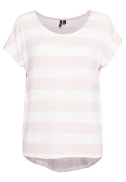 Vero Moda Vmwide Stripe S/L Ga Noos - T-Shirt Print - Sepia Rose/Snow White -Vero Moda Winkel f75f125013cc4e418985289f6025ef98