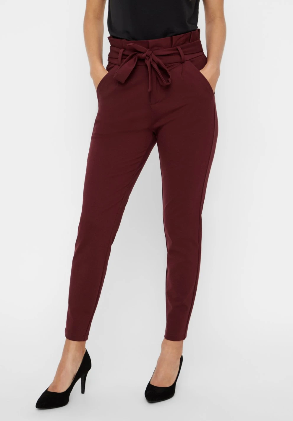Vero Moda HrPaperbag Ga Noos - Broek - Port Royale 6 Vero Moda HrPaperbag Ga Noos - Broek - Port Royale - Afbeelding 4
