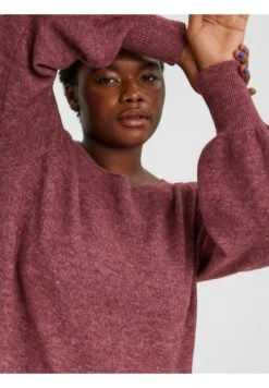Vero Moda Curve Gebreide Jurk - Cabernet -Vero Moda Winkel ff3a042b77474f149ccbf76de87bdbf8