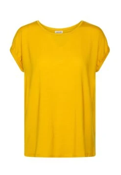 Vero Moda Vmava Plain - T-Shirt Basic - Golden Yellow -Vero Moda Winkel ffa2899fba89432ea63e9508163c00ff